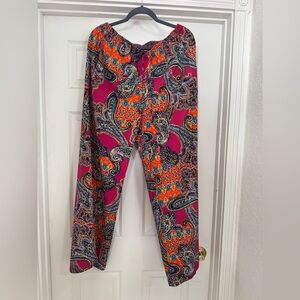 Ralph Lauren Vibrant Paisley Print Pants